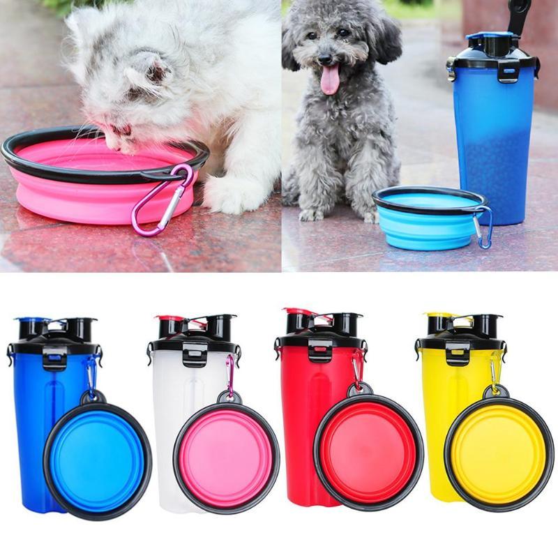 PawBuddy™ 2-in-1 Travel Cup with Food Bowl