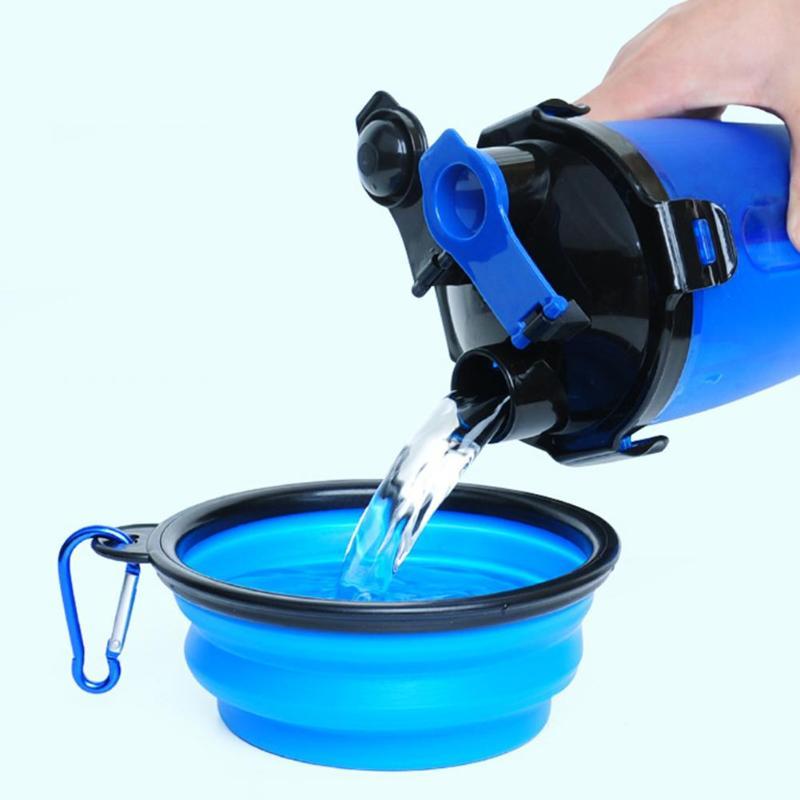PawBuddy™ 2-in-1 Travel Cup with Food Bowl