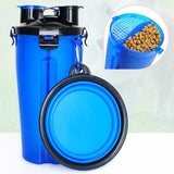 PawBuddy™ 2-in-1 Travel Cup with Food Bowl