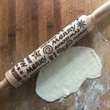 Christmas Embossing Rolling Pin – Engraved Pattern Roller for Cookies