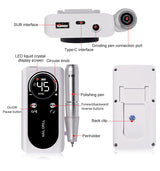 Professional 45,000 RPM Portable Electric Nail File - Rechargeable Battery, Low Noise Manicure Tool for Salon-Quality Nails