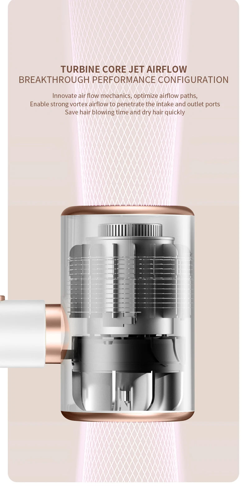 2400W Professional Hair Dryer with Cold & Hot Air - Ionic Technology for Salon-Quality Results - Fast Drying & Frizz Control