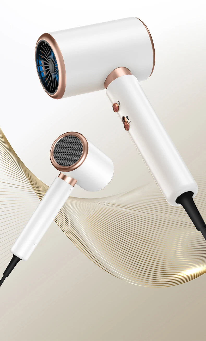 2400W Professional Hair Dryer with Cold & Hot Air - Ionic Technology for Salon-Quality Results - Fast Drying & Frizz Control
