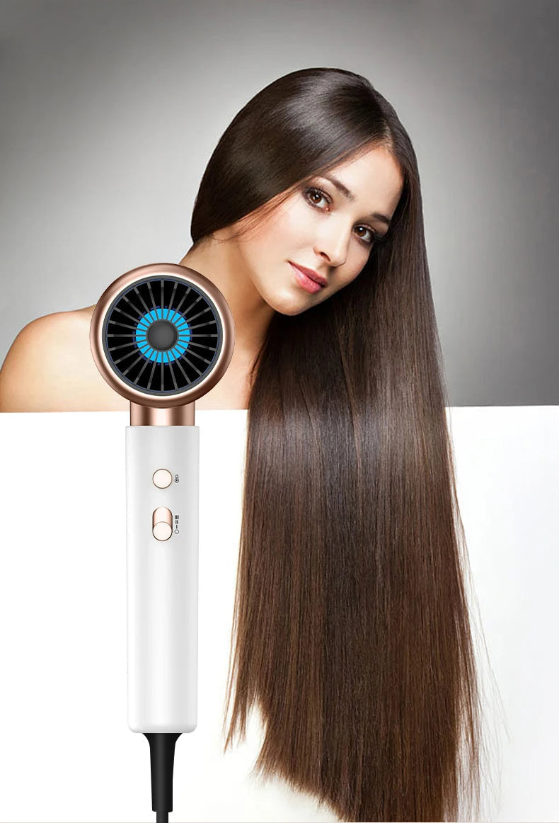 2400W Professional Hair Dryer with Cold & Hot Air - Ionic Technology for Salon-Quality Results - Fast Drying & Frizz Control