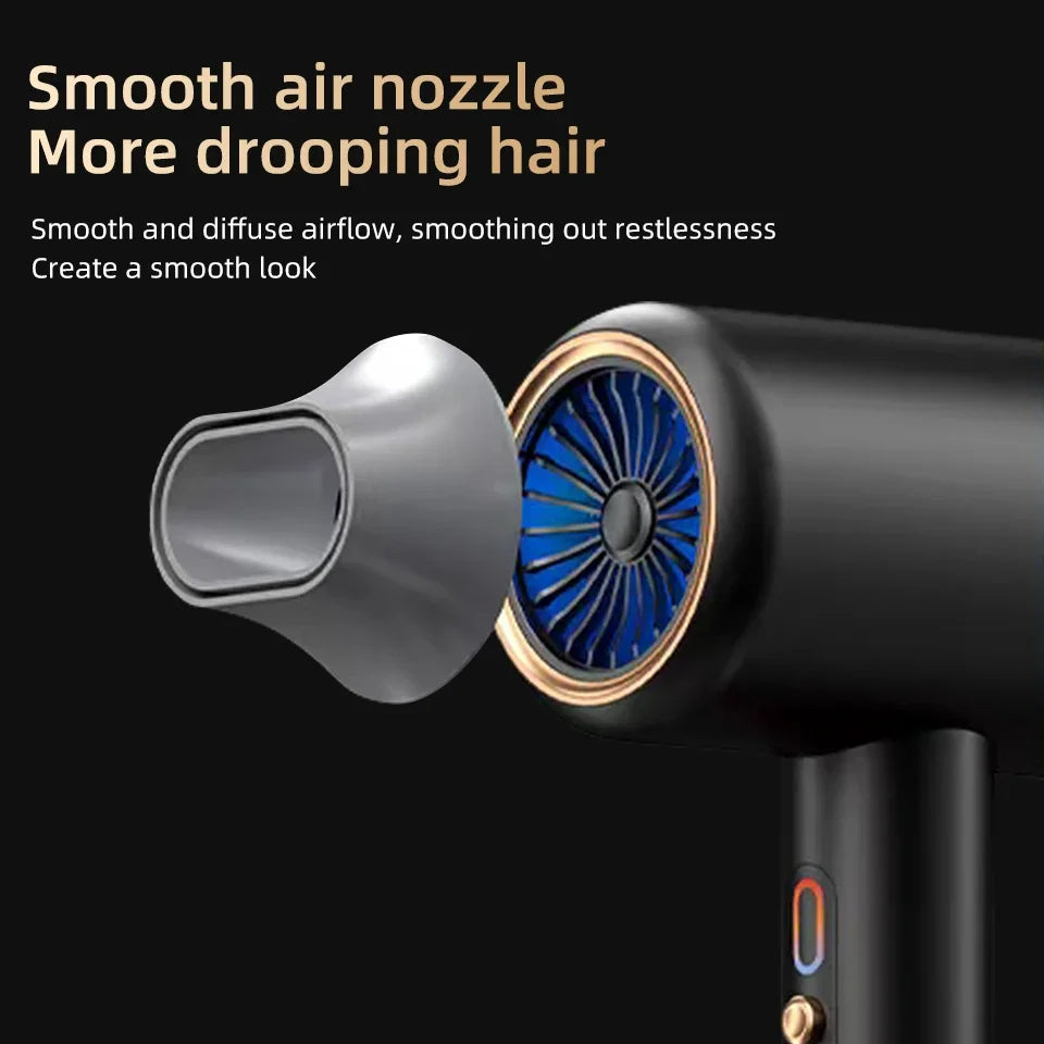 2400W Professional Hair Dryer with Cold & Hot Air - Ionic Technology for Salon-Quality Results - Fast Drying & Frizz Control
