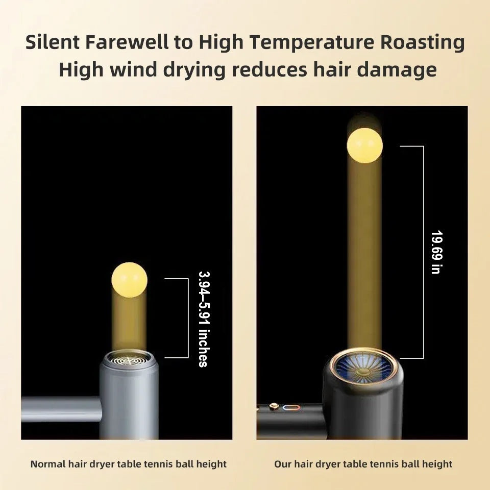 2400W Professional Hair Dryer with Cold & Hot Air - Ionic Technology for Salon-Quality Results - Fast Drying & Frizz Control