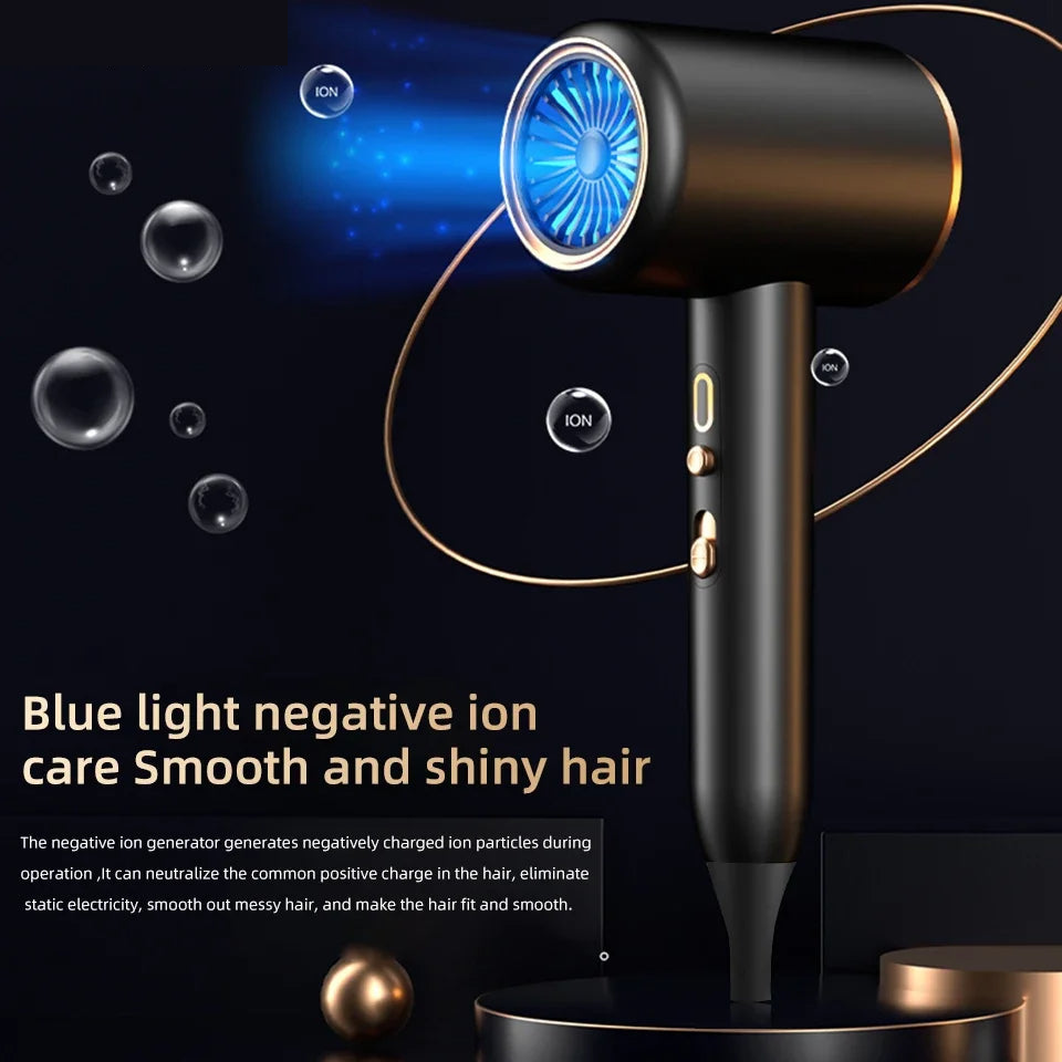 2400W Professional Hair Dryer with Cold & Hot Air - Ionic Technology for Salon-Quality Results - Fast Drying & Frizz Control