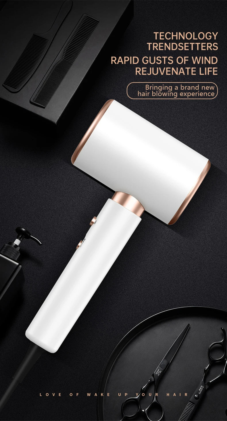 2400W Professional Hair Dryer with Cold & Hot Air - Ionic Technology for Salon-Quality Results - Fast Drying & Frizz Control