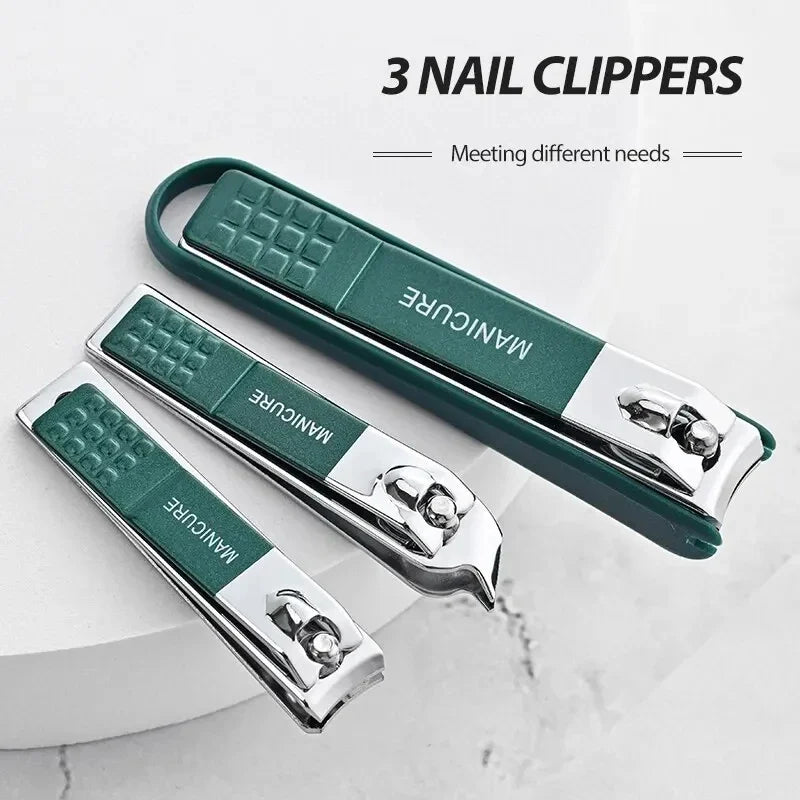 Professional Premium Stainless Steel Nail Clippers Set - Ergonomic Design, Precision Cutting, Rust-Resistant, Ideal for Home & Salon Use