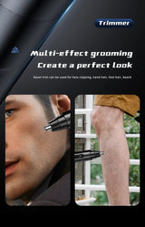 Rechargeable Professional Painless Nose & Ear Hair Trimmer for Men & Women - Precision Grooming Tool