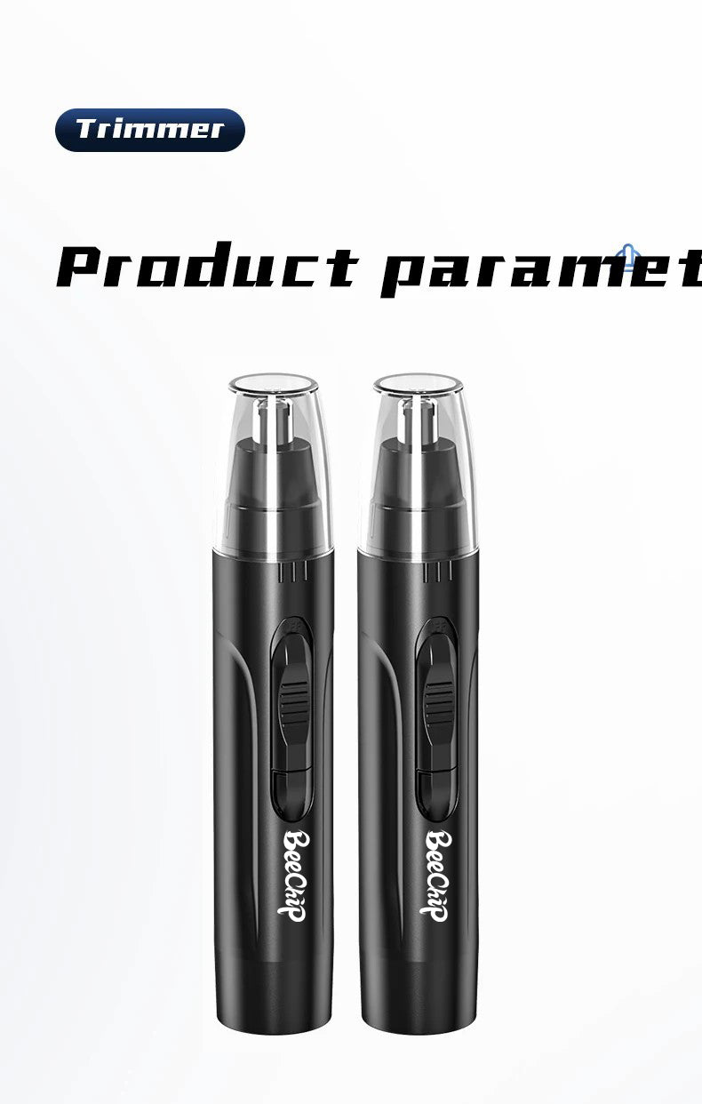 Rechargeable Professional Painless Nose & Ear Hair Trimmer for Men & Women - Precision Grooming Tool