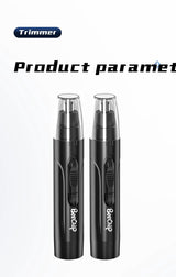 Rechargeable Professional Painless Nose & Ear Hair Trimmer for Men & Women - Precision Grooming Tool