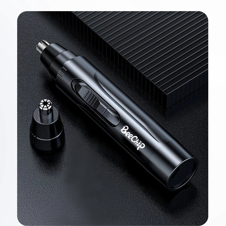Rechargeable Professional Painless Nose & Ear Hair Trimmer for Men & Women - Precision Grooming Tool