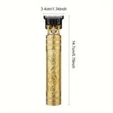 Vintage Style Professional Rechargeable Hair Clipper - Precision Trimming & Grooming Tool