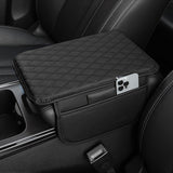 Premium PU Leather Car Armrest Mat - Non-Slip, Durable & Easy to Clean Vehicle Armrest Cover