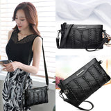 Stylish PU Leather Women's Crossbody Clutch Bag - Spacious Interior for Essentials