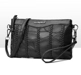 Stylish PU Leather Women's Crossbody Clutch Bag - Spacious Interior for Essentials
