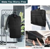 Foldable Waterproof Travel Garment Bag - Compact Carry-On Suit Organizer with Adjustable Strap
