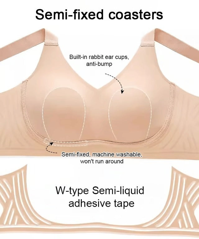 Ultimate Comfort Wireless Push-Up Bra - Seamless, Adjustable Fit for All-Day Support