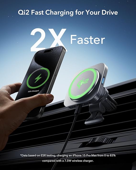 Enhanced Product Title: **Qi2 Certified 15W MagSafe Car Charger – Magnetic Wireless Fast Charger for Dashboard & Air Vent Mounting** 

This title includes relevant keywords while maintaining clarity and appeal for potential customers.