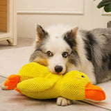 Squeaky Duck Dog Toy – Plush Material, Quacking Sound & Interactive Play