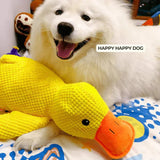 Squeaky Duck Dog Toy – Plush Material, Quacking Sound & Interactive Play