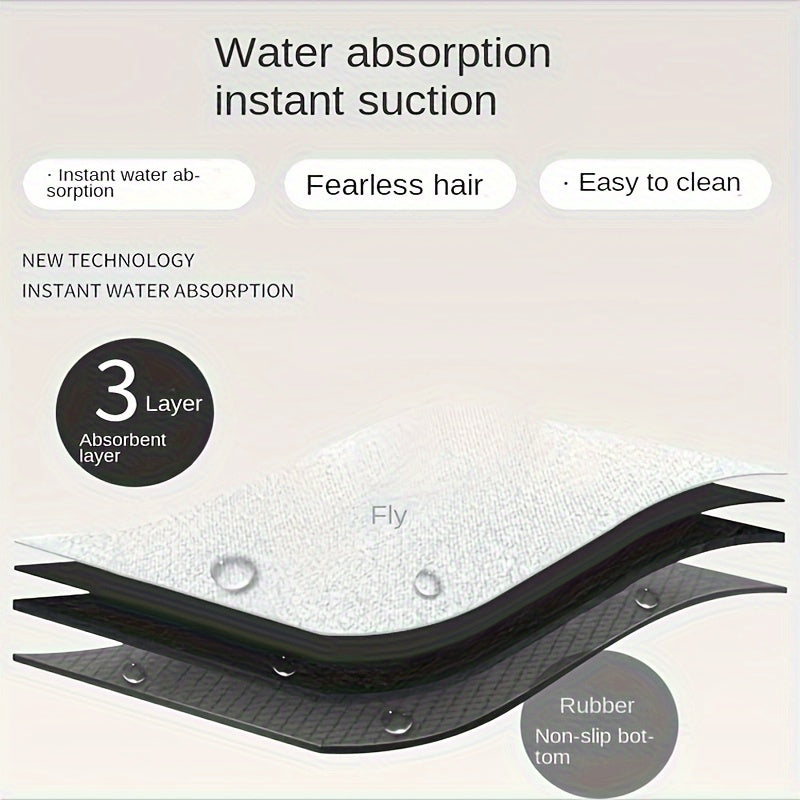Ultra-Absorbent Quick-Drying Bath Mat | Soft, Non-Slip, Fast-Drying Bathroom Rug