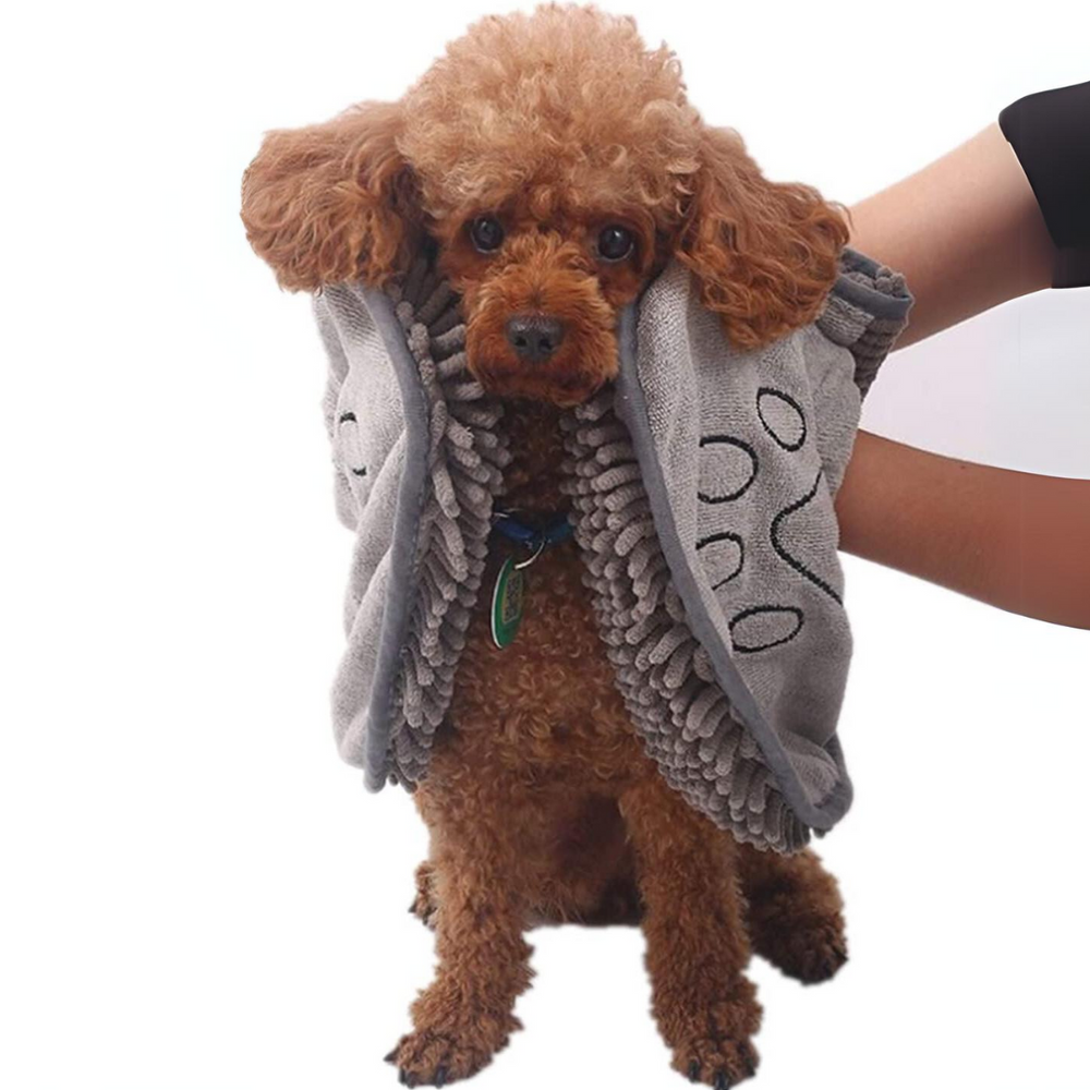 Ultra-Absorbent Quick-Drying Microfiber Dog Towel - Soft, Lightweight & Fast-Drying Pet Towel for Dogs