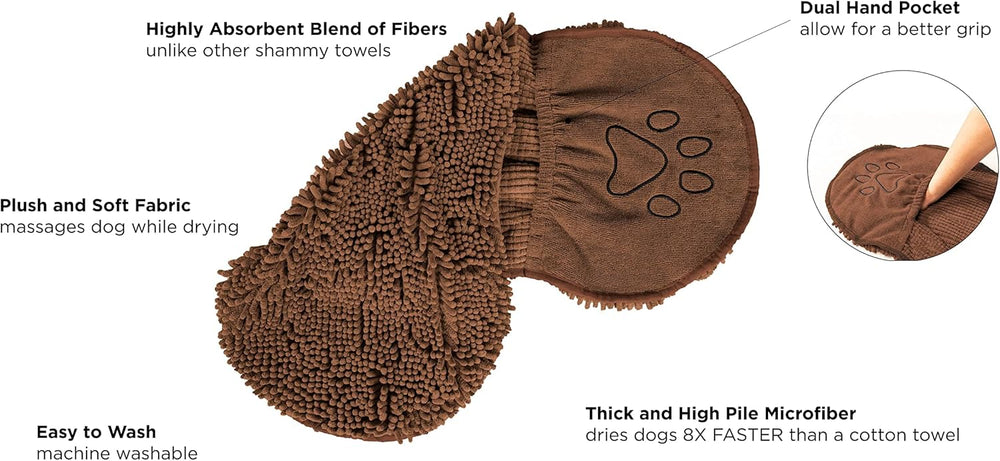 Ultra-Absorbent Quick-Drying Microfiber Dog Towel - Soft, Lightweight & Fast-Drying Pet Towel for Dogs