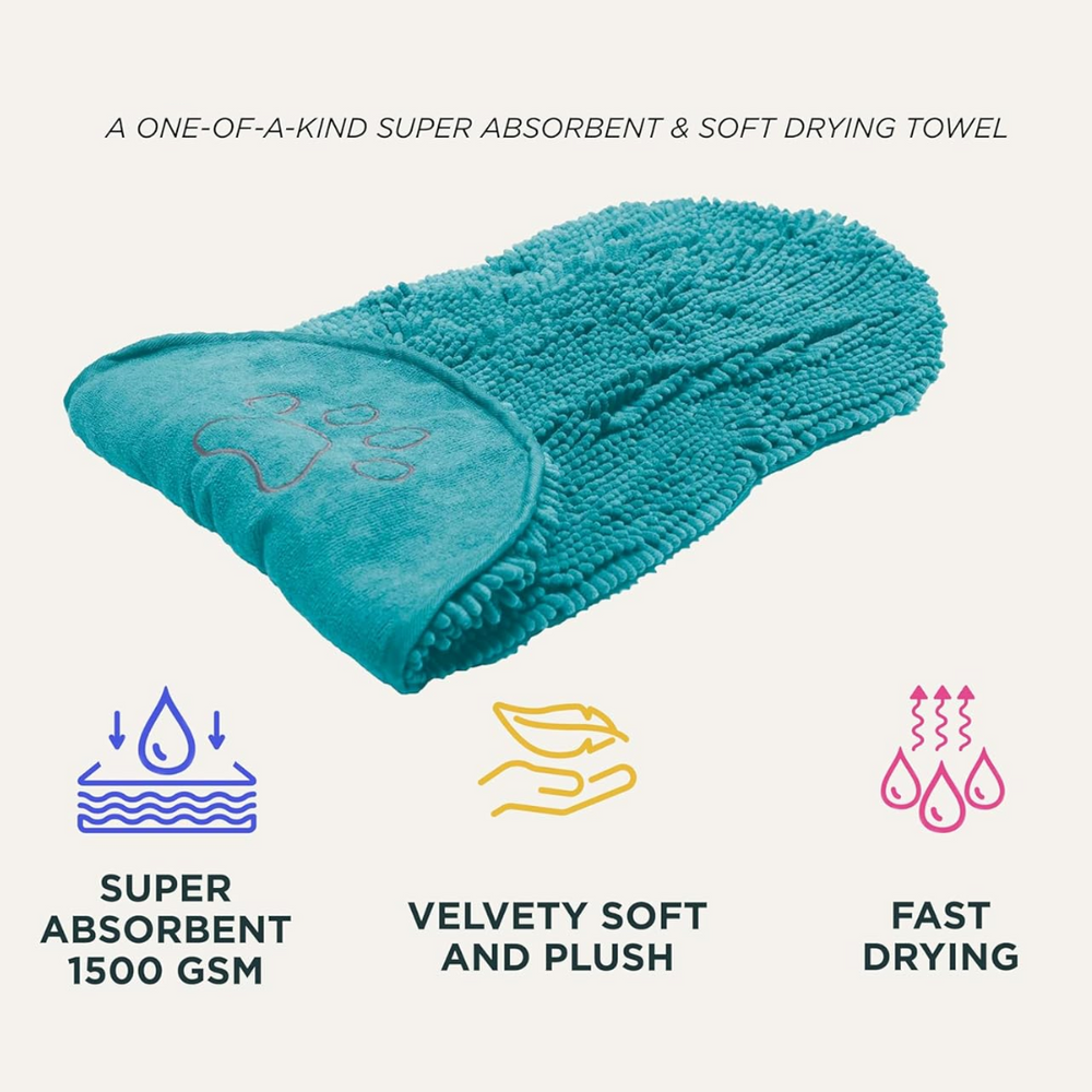 Ultra-Absorbent Quick-Drying Microfiber Dog Towel - Soft, Lightweight & Fast-Drying Pet Towel for Dogs