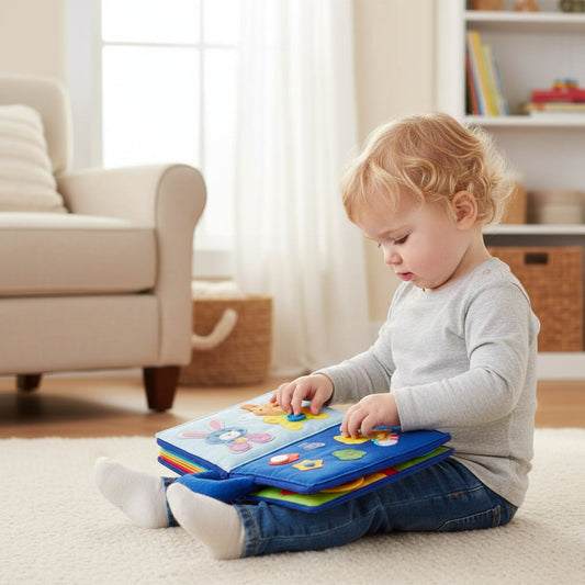 Montessori Quiet Book – Fabric Design, Educational Activities & Portable