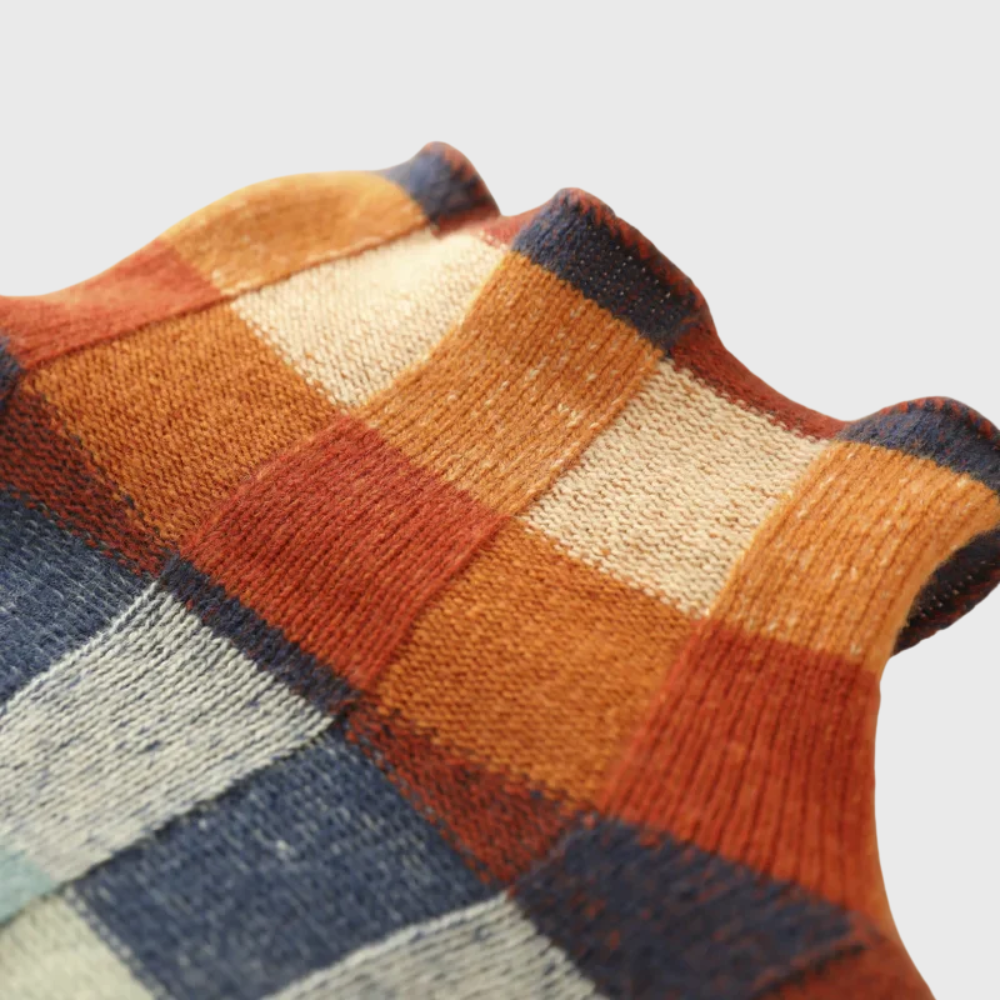 Rachele Color-Block Crew Neck Sweater for Women - Stylish & Cozy Knitwear