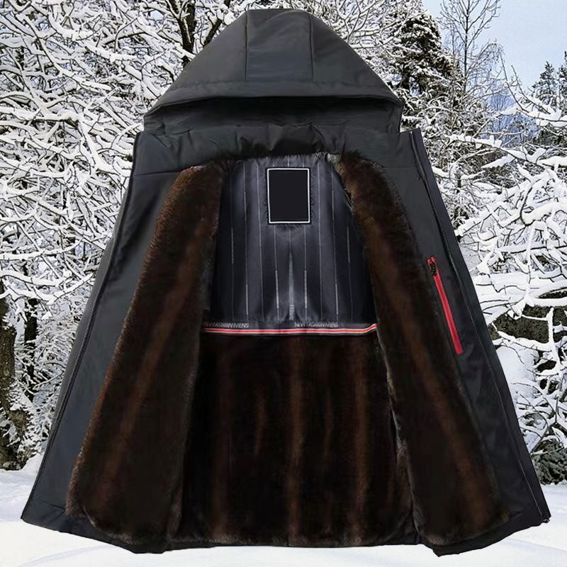 Men's hooded coat, view 5