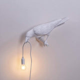 Raven Table Lamp – Artistic Sculpture, E12 Warm Light & Black/White Finish