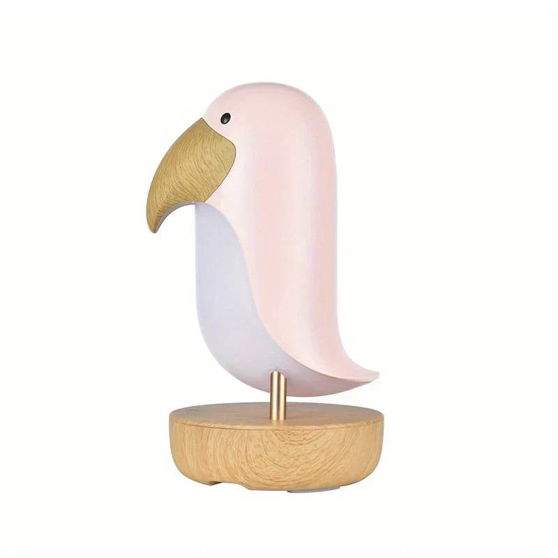 PeckLight Rechargeable Bird Night Light - Soothing LED Glow for Kids' Rooms & Nursery