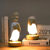 PeckLight Rechargeable Bird Night Light - Soothing LED Glow for Kids' Rooms & Nursery