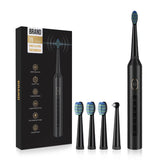 Rechargeable Sonic Electric Toothbrush with 5 Cleaning Modes & Smart Timer - Superior Plaque Removal & Whiter Teeth
