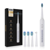 Rechargeable Sonic Electric Toothbrush with 5 Cleaning Modes & Smart Timer - Superior Plaque Removal & Whiter Teeth