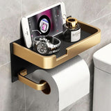 BowLift | Modern Wall-Mount Toilet Paper Holder – Metal Finish