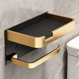 BowLift | Modern Wall-Mount Toilet Paper Holder – Metal Finish