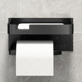 BowLift | Modern Wall-Mount Toilet Paper Holder – Metal Finish