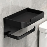 BowLift | Modern Wall-Mount Toilet Paper Holder – Metal Finish