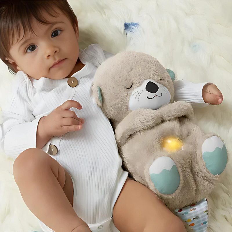 Soothing Plush Companion Toy with Gentle Light & Sound Features for Relaxation