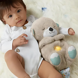 Soothing Plush Companion Toy with Gentle Light & Sound Features for Relaxation