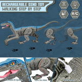 Remote Control Dinosaur Toy – Realistic Sounds, Walking Action & Kids Play