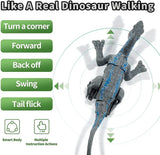 Remote Control Velociraptor Dinosaur Toy - Realistic Movements, Sound Effects, and LED Lights for Kids