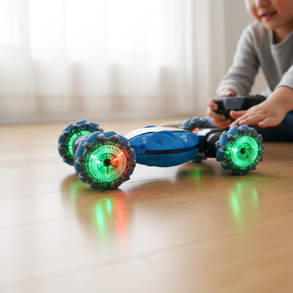 RC Stunt Car – All-Terrain, Gesture Control & Light-Up Wheel Special Effects
