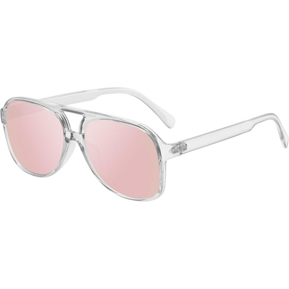 Indy Retro Aviator Sunglasses - Classic Vintage Style, UV Protection, Unisex Fashion Eyewear