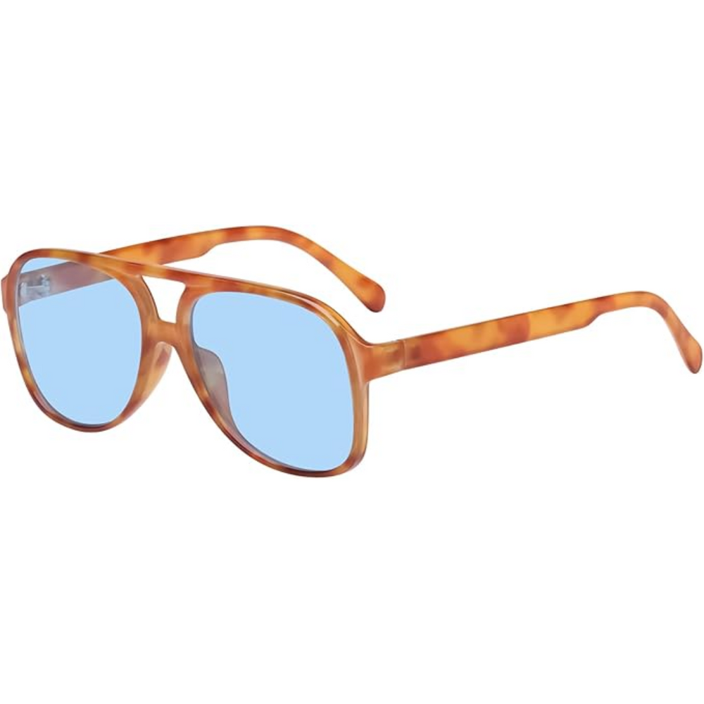Indy Retro Aviator Sunglasses - Classic Vintage Style, UV Protection, Unisex Fashion Eyewear