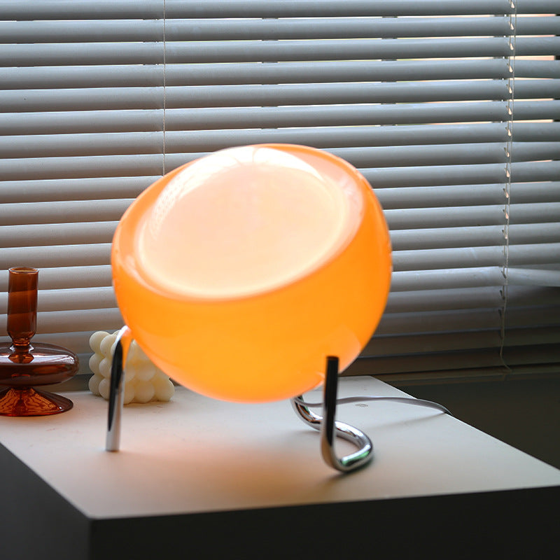 Nordic Retro Glass Table Lamp - Atmospheric Night Lighting for Home Decor